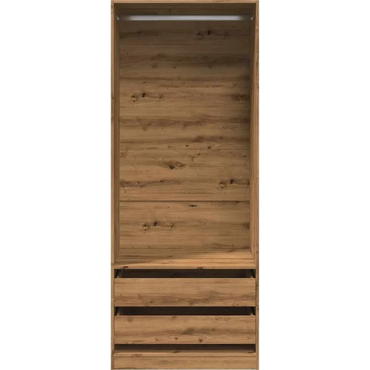 vidaXL Kleiderschrank Artisan-Eiche 80x50x200 cm Holzwerkstoff 3307755 – Bild 4