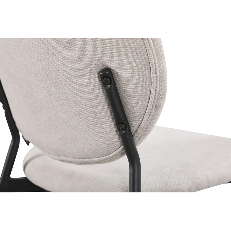 Selsey 'Broctalm' Polsterstuhl mit hydrophober Chenille, Greige – Bild 7