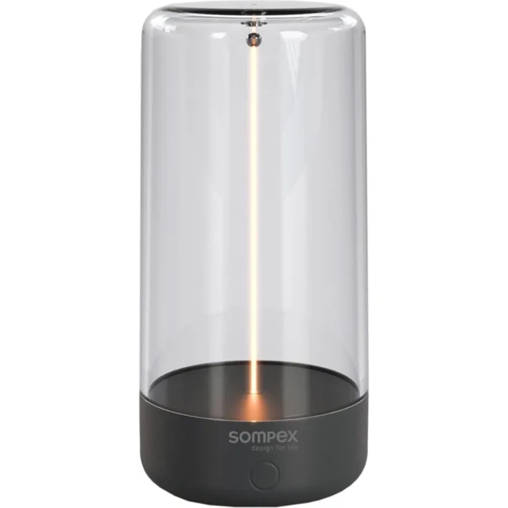 Sompex PULSE Akku LED Tischleuchte Magnetfilament anthrazit