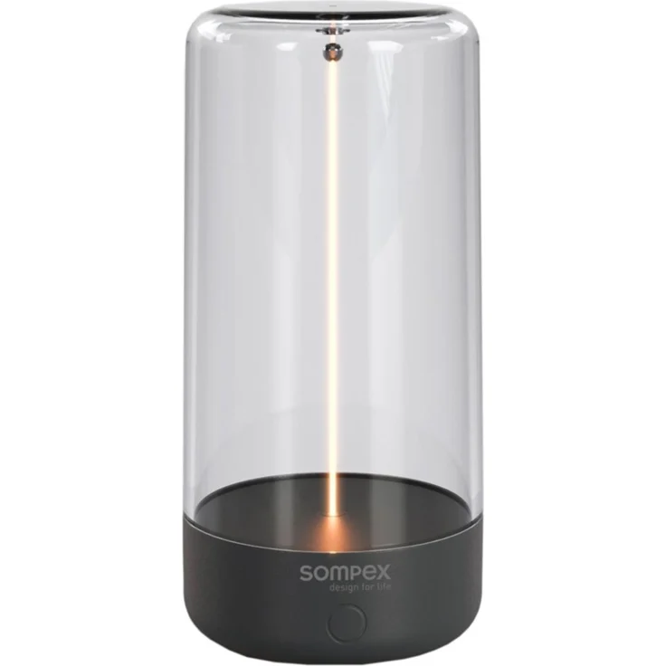 Sompex PULSE Akku LED Tischleuchte Magnetfilament anthrazit