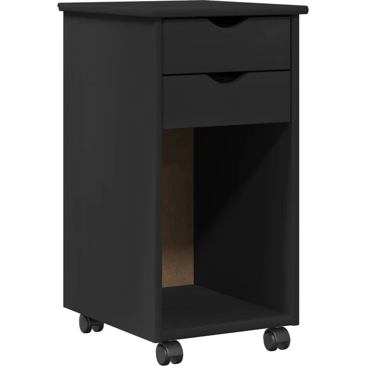 vidaXL Schreibtischschrank-Set MOSS 2 stk. Schwarz 112 x 50 x 75 cm 3438778 – Bild 3