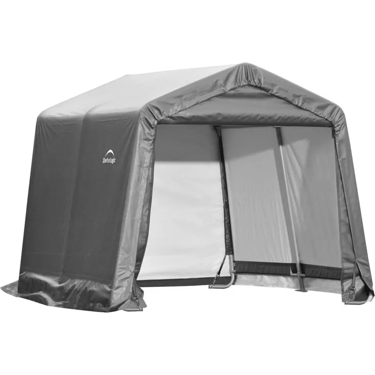 ShelterLogic Folien Zeltgarage Gerätehaus | Grau |