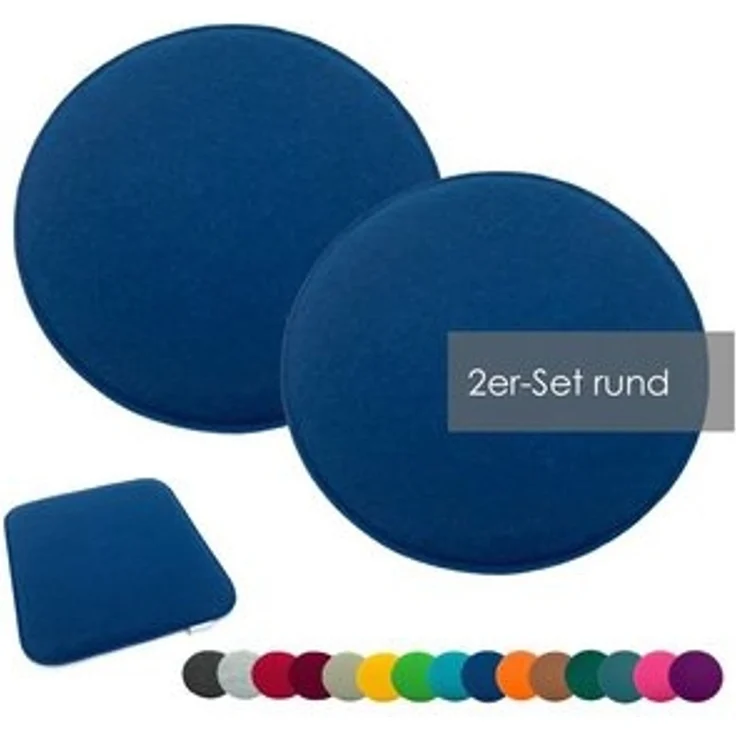 heimtexland Sitzkissen Filz Sitzauflage Stuhlkissen Bankkissen abwaschbar, Filzkissen eckig & rund I Indoor Outdoor I bequem & robust – Bild 6