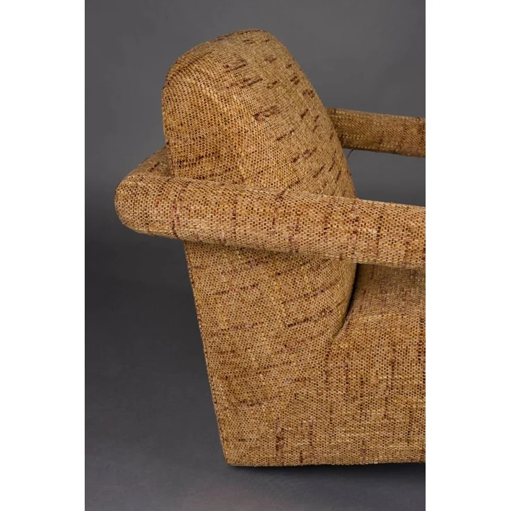 Loungesessel Kent Ochre mit Eukalyptusholz-Gestell von Dutchbone – Bild 10