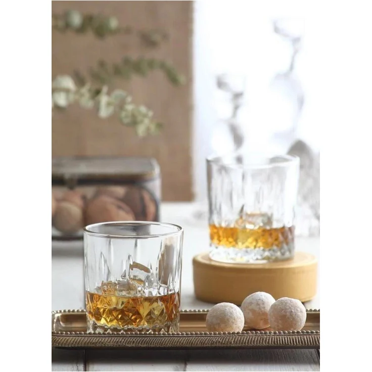Hermia Concept 'LV-ODN430F' Whiskygläser-Set (6-teilig), Transparent, 8,4 x 8,4 x 9 cm, 330 ml – Bild 1
