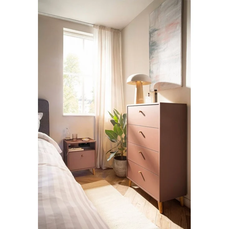 Schildmeyer Kommode Bjarne 160564, Mauve, 60,1 x 33 x 101,3 cm – Bild 1