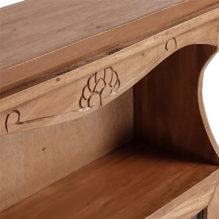 DESIGN DELIGHTS Wandregal WANDSCHRANK "RIBERA", mit Glastüren, 73 cm, Holz Wandregal – Bild 7