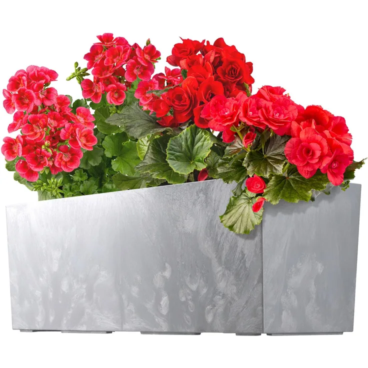 KADAX Blumentopf Blumentopf 56cm Abdeckung mit Einsatz Balkonkasten