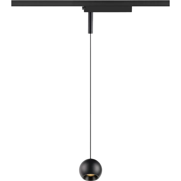 SLV LIGHT EYE® 2.0, 1~ Pendelleuchte, Pendellänge 200 cm, 3000 K, 30°,, schwarz - Leuchten mit 1 Phasen Adapter