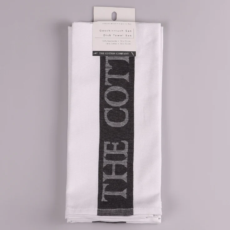 SANSIBAR Geschirrtuch-Set LB 70x50 cm weiß – Bild 1