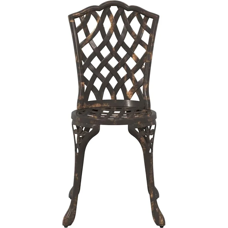 vidaXL Garten Bistro Set 3 pcs Bronze Aluminium 42002390 – Bild 6