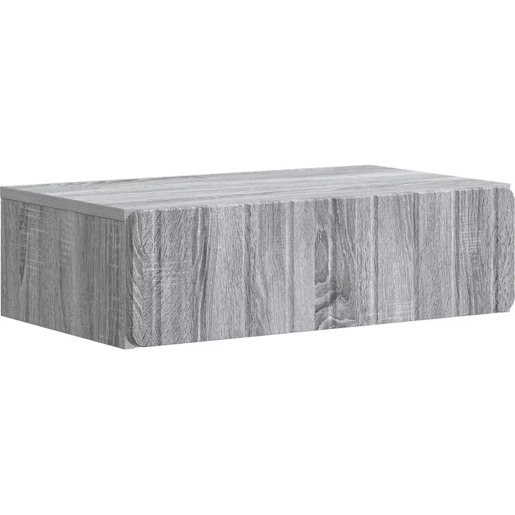 vidaXL Wandmontierter Beistelltisch Graues Sonoma 59 x 34,5 x 17 cm 898321