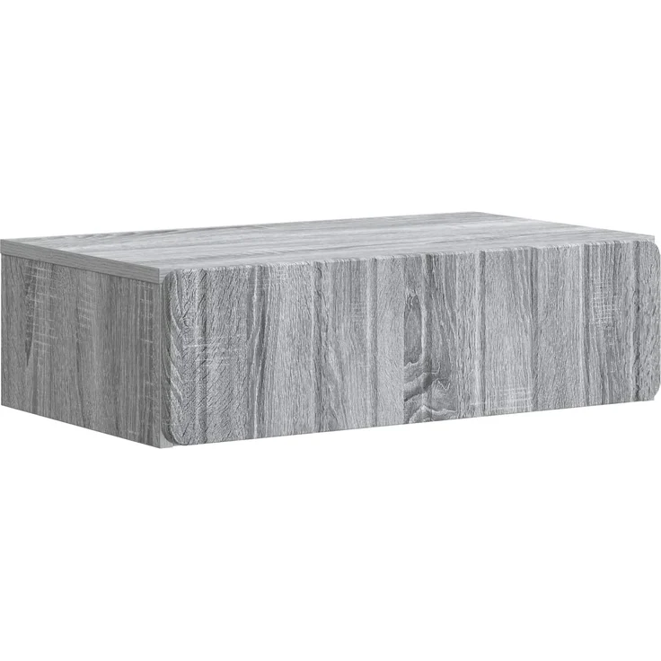 vidaXL Wandmontierter Beistelltisch Graues Sonoma 59 x 34,5 x 17 cm 898321 – Bild 1