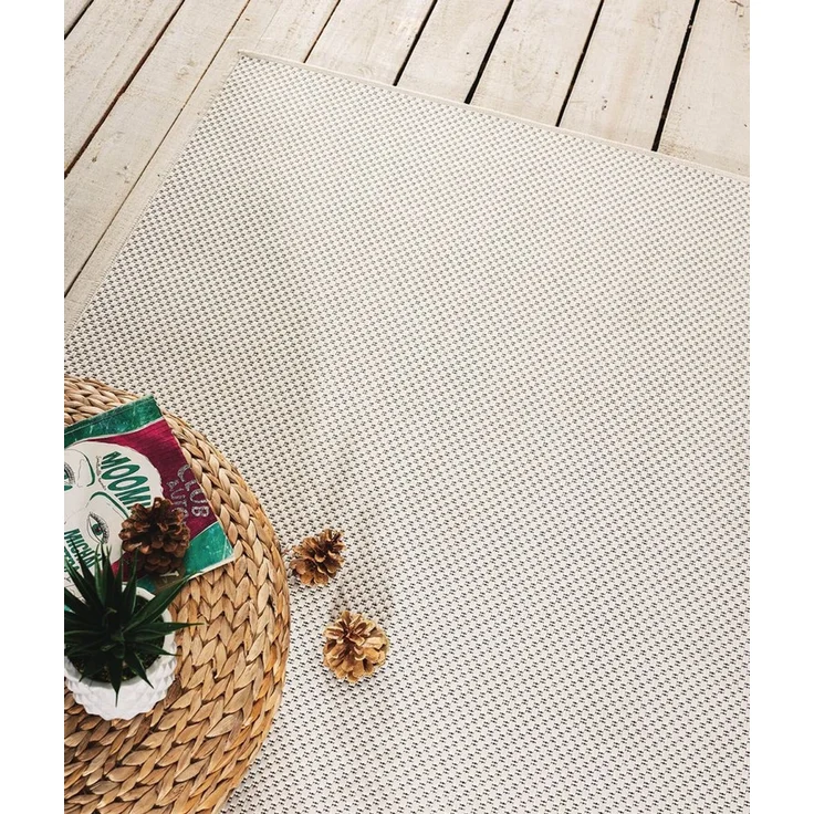 the carpet Mistra - Moderner In- und Outdoor Teppich, perfekt für das Wohnzimmer, Schlafzimmer oder die Terrasse, Wetterfest, langlebig und pflegeleicht, Creme, 80x200 cm – Bild 3