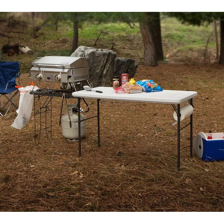 Lifetime Kunststoff Grill Camping Tisch | Weiß |