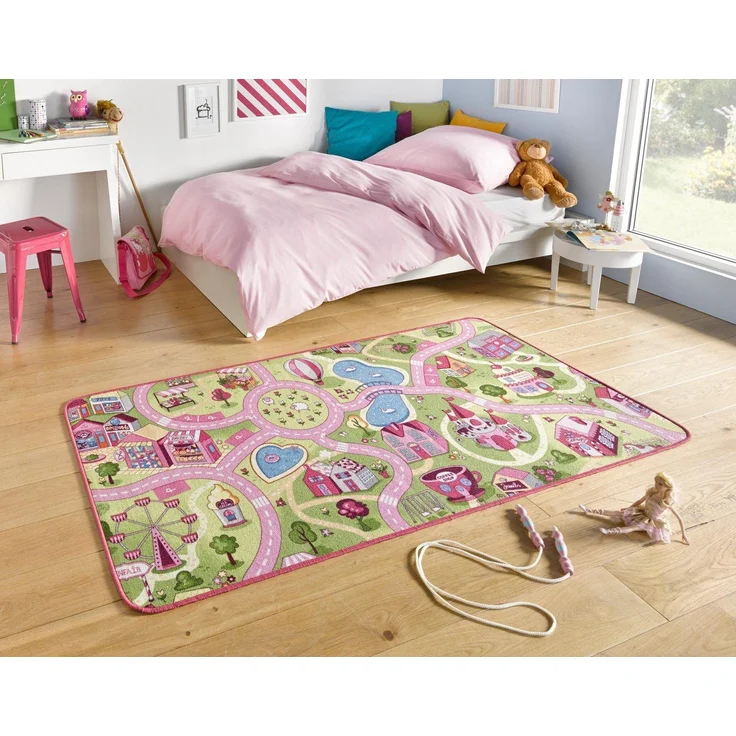 Hanse Home Spielteppich Kinderteppich Sweettown rosa | 102378 160x240 cm – Bild 3