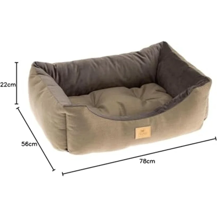 Ferplast Hunde- und Katzenbett Chester 80 Braun 436627 – Bild 3