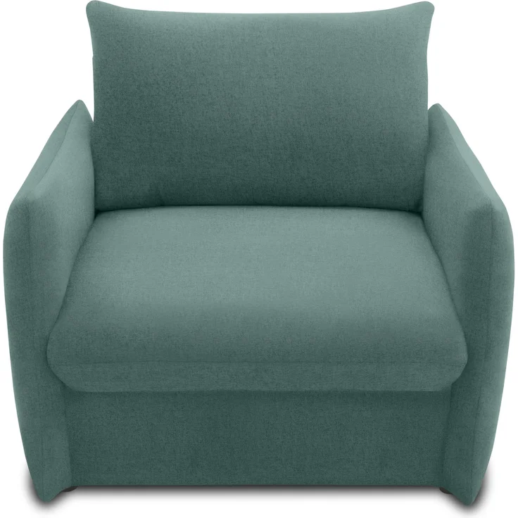 DOMO. collection Sessel 700023, Polstersessel, Schlaffunktion, Federkern, Füße mit Filzgleitern, Armsessel, Cocktailsessel, Loungesessel, 105 x 100 x 95 (BxTxH), blau (pertrol) – Bild 2