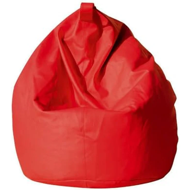 Dmora Eleganter Sitzsack, rote Farbe, Maße 80 x 120 x 80 cm – Bild 3