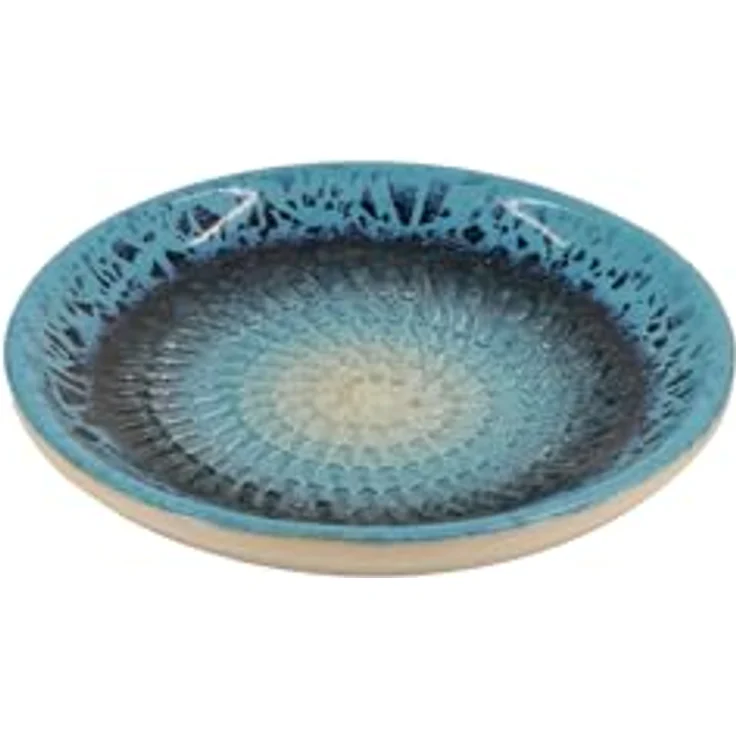 Kaladia Multireibe Reibeteller in Blau mit Muster - zum Zerkleinern von Zutaten, Keramik, handbemalte Küchenreibe aus Keramik - Made in Spain – Bild 3
