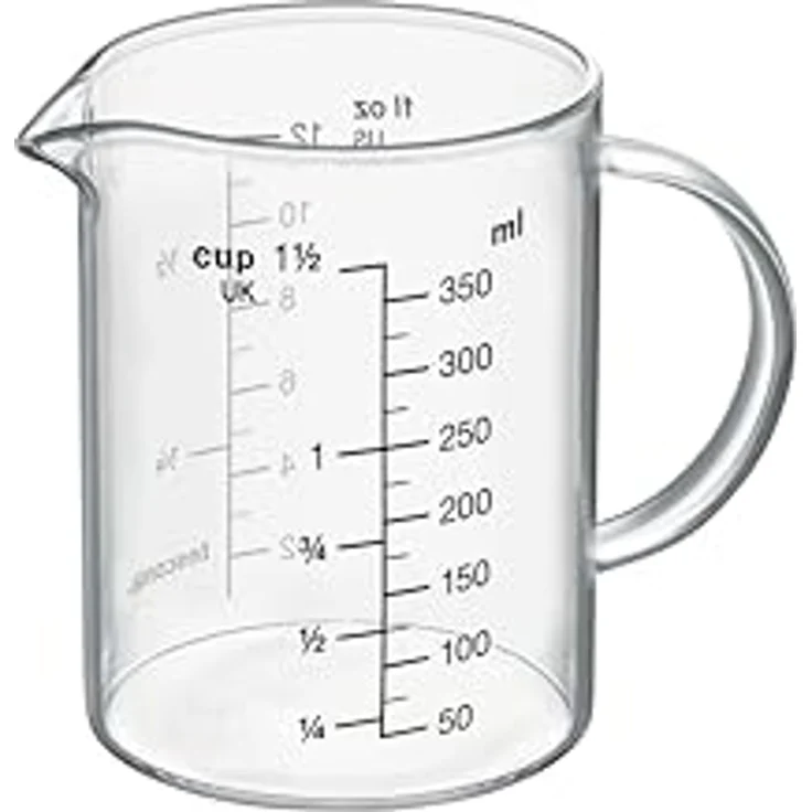 Tescoma Messbecher Glas 350ml aus hitzebeständigem Borosilikatglas mit Griff und Ausgießer DELÍCIA - geeignet für Mikrowelle, Elektro-, Gasherd und Kühlschrank – Bild 2