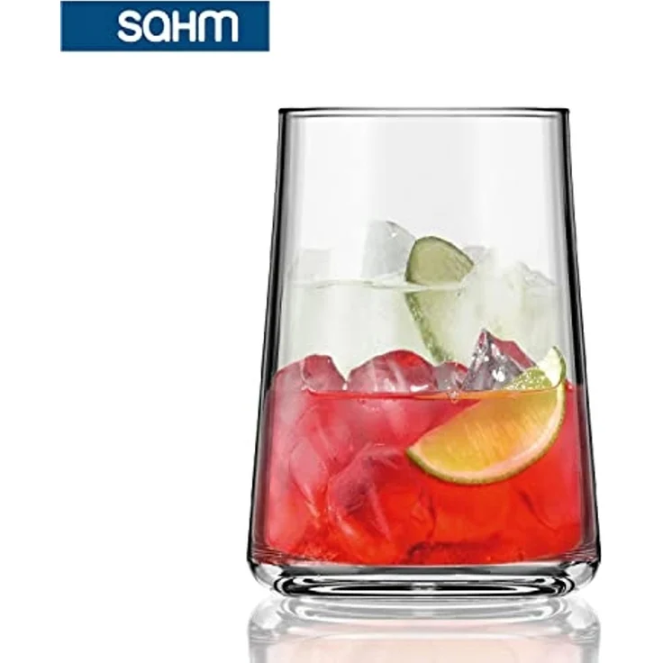 SAHM Weinglas Weingläser ohne Stiel 6er Set - Gläser Set 430 ml - Weißweingläser, 6-tlg, Glas, edles Weißweinglas – Bild 5