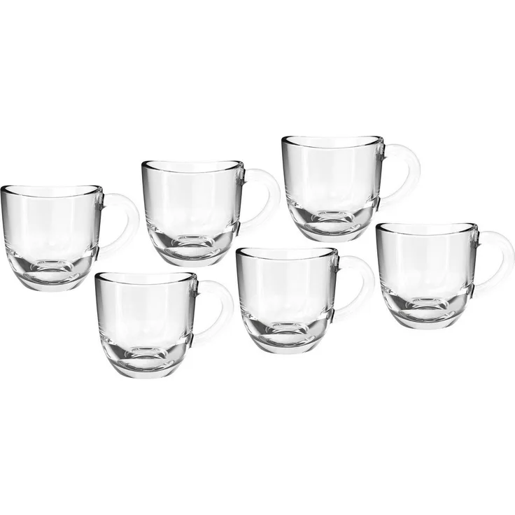 LEONARDO Espressotasse NAPOLI, 6-tlg, Glas, 80 ml, 6-teilig