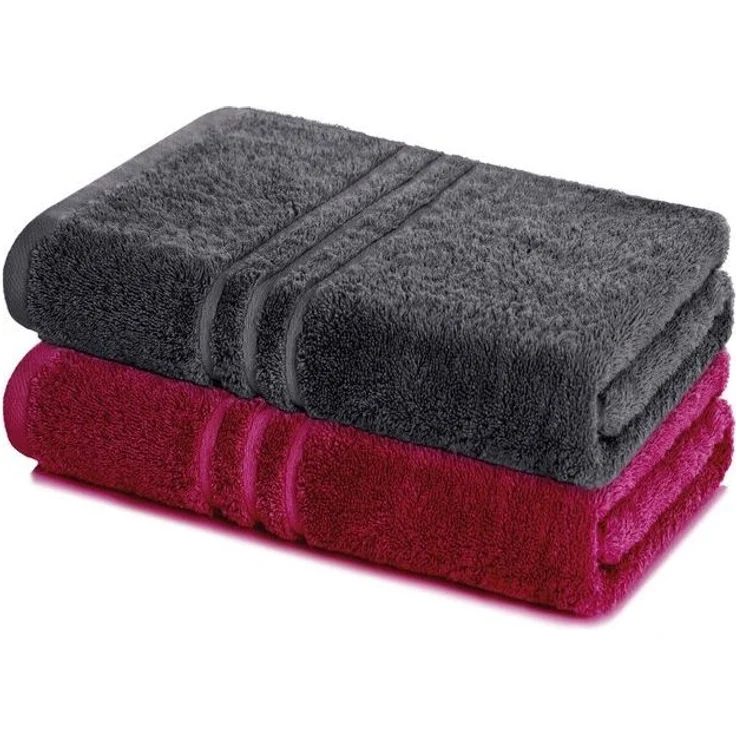 Lavea Badetuch Elena 2er Set Badetücher 100x150 cm, Duschtuch, 500 g/m² Frottier, weich & saugstark, pflegeleicht – Bild 4