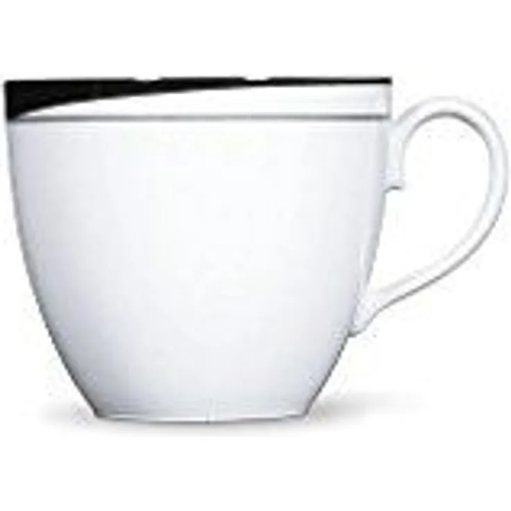 Obertasse 0,17 l La Belle Black & White Friesland Porzellan Kaffeetasse - Mikrowelle geeignet, Spülmaschinenfest