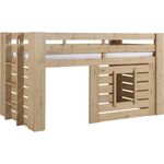 Vipack 'Oliver' Halbhochbett, 90x200 cm, Kiefer Farbe Oak