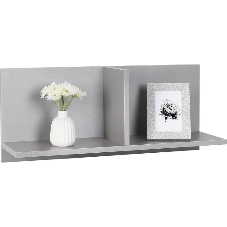 RICOO Wandregal 70 x 30 x 22 Grau, Spanplatte aus Holz, Hängereral WM013-PL, Regal Wand, Bücherregal Bilderregal Fotoregal Küchenregal Hängend Wandboard Würfelregal Schweberegal