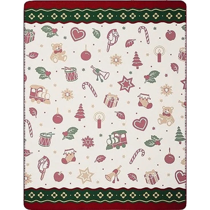 Wohndecke Toy's Delight mit weihnachtlichen Motiven, Weihnachtsdecke in 150x200, Villeroy & Boch – Bild 1