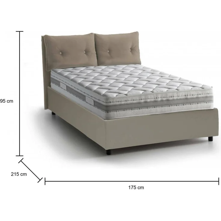 Dmora - Chino-Wandsystem, TV-Ständer, Wohnzimmermöbel, reversible Wohnzimmerkomposition, Eckwohnzimmerset, 200 x 41 x 44 cm, Eiche und glänzendes Weiß – Bild 2