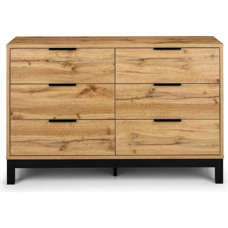 Julian Bowen Bali Kommode mit 6 Schubladen, Eiche – Bild 12