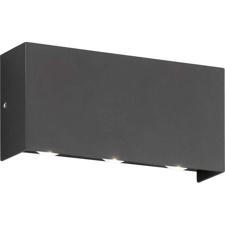 Fischer & Honsel 30376 LED Outdoor Wandleuchte Nairobi Schwarz 17cm 3000K IP54