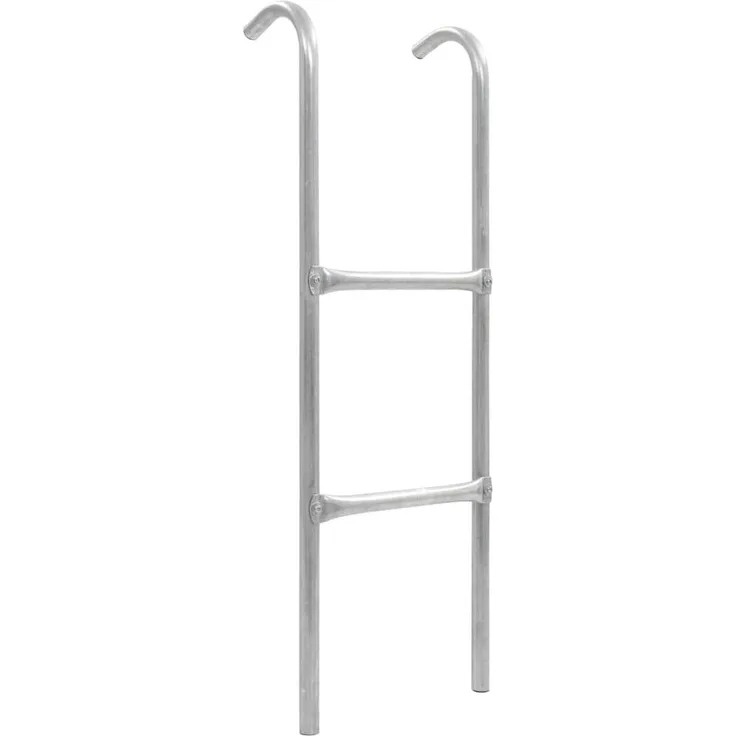 vidaXL vidaXL 2-stufige Trampolinleiter Stahl Silbern 102,6 cm