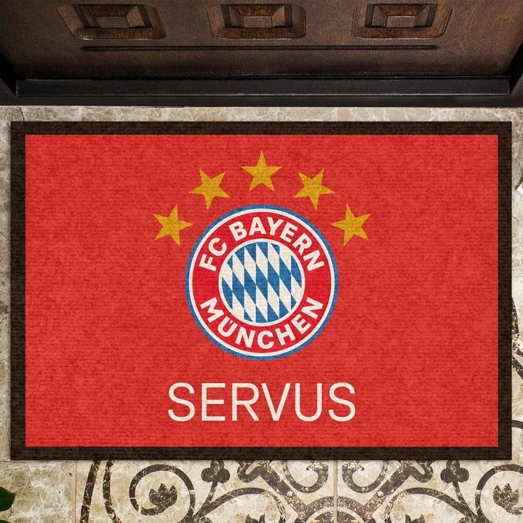 BERONAGE Fußmatte FC Bayern München Fußmatte SERVUS 60x40 Schmutzfangmatte Fußabtreter – Bild 2