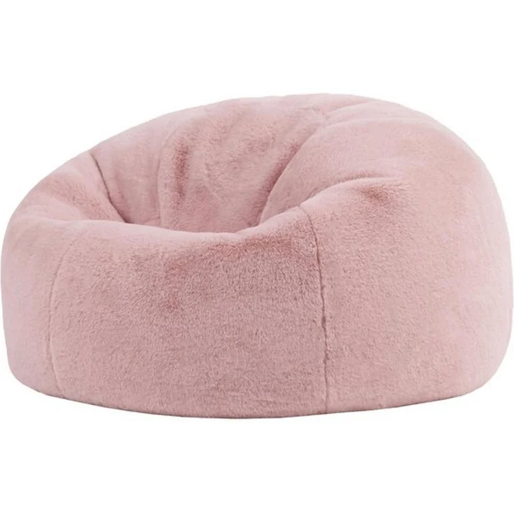 Icon Kingston Kunstfell Sitzsack, Rosen Rosa, Sitzsack Erwachsene mit Füllung, Bean Bag, Flauschig Sessel, Lounge Sessel, Lounge Stuhl, Schlafzimmer, Wohnzimmer, Wohnzimmer Möbel – Bild 4