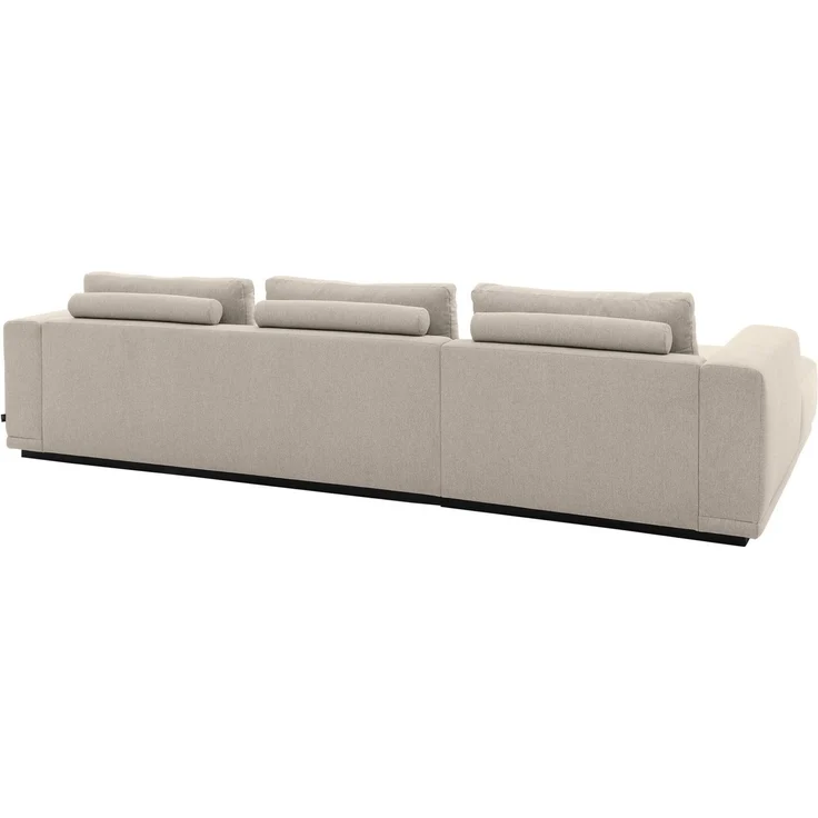 Musterring Ecksofa JustB! PM200, Holzrahmen in schwarz, wahlw. Sitzvorzug, Breite 316cm, Anreihsofa rechts & Longchair links, mit Armlehnen, inkl. Rückenkissen – Bild 4