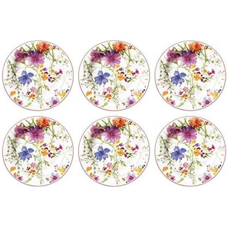 Villeroy & Boch Frühstücksteller Mariefleur Basic, Spülmaschinengeeignet, Mehrfarbig, Motiv: Blumen – Bild 1