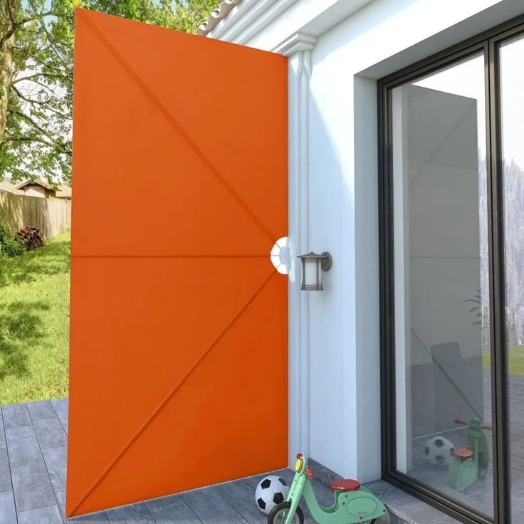 vidaXL Faltbarer Terrassen-Seitenfächer Terracotta-Rot 400×200 cm 44574 – Bild 8