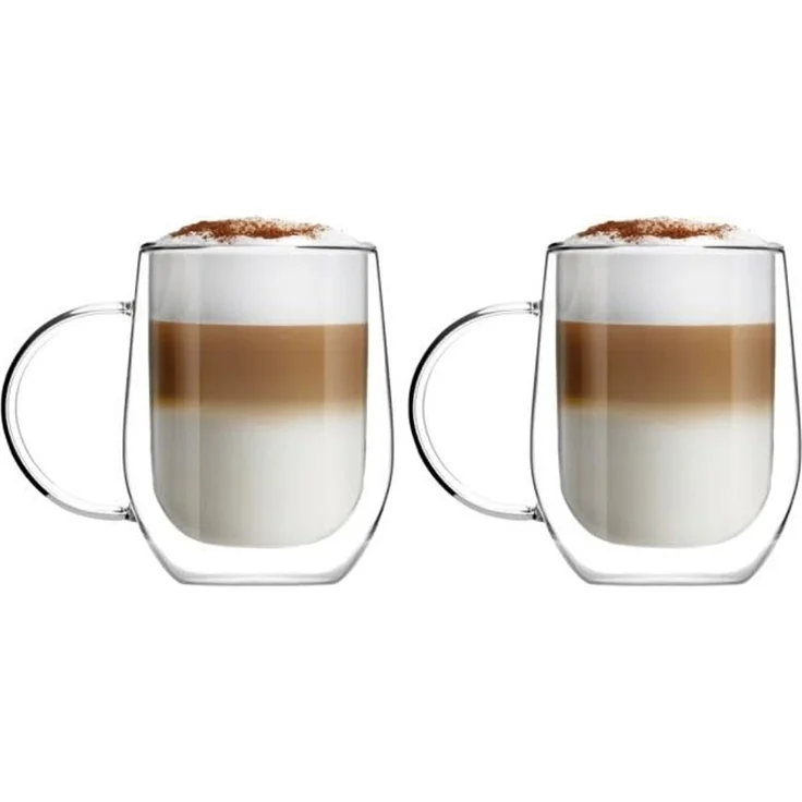 Vialli Design Komplett-Set 2 Gläser mit doppelter Wand Amo 300 ml 8616 – Bild 1