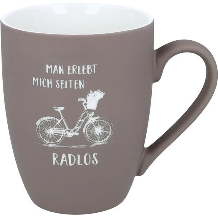 Spruchreif® Tasse SOFT-TOUCH-Tasse mit Gravur·Geschenk für Radfahrer und Mountain Biker – Bild 4