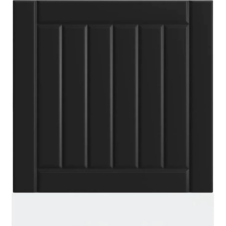 vidaXL Geschirrspülerblende Lucca Schwarz Holzwerkstoff 853898 – Bild 4