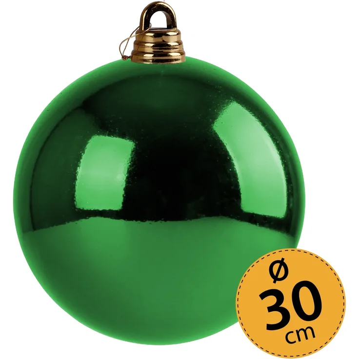 Christbaumkugel grün Weihnachtskugel ⌀ 30 cm Baumschmuck Deko-Kugel glänzend