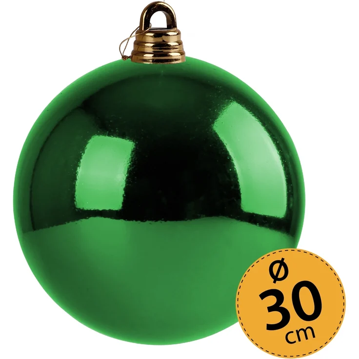 Christbaumkugel grün Weihnachtskugel ⌀ 30 cm Baumschmuck Deko-Kugel glänzend