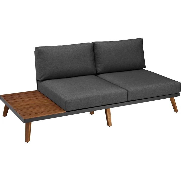 MERXX Gartenlounge-Set Athen, (15-tlg, 1x Eckbank, 1x Tisch 95x95 cm, inkl. Sitz- und Rückenkissen), Aluminiumgestell mit Akazienholz, FSC 100%, Unser Dauertiefpreis – Bild 2