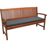 Beautissu Bankauflage Loft BK Graphitgrau, 100 x 48 x 5 cm