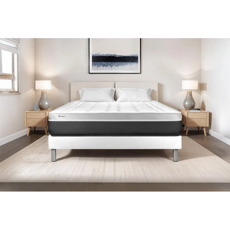 Matratzenset VITAL SOFT 200 x 200 cm Bettrahmen Kit weiß – Bild 1