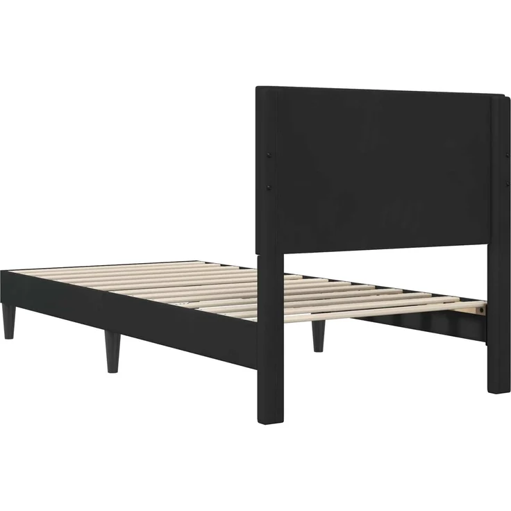 vidaXL Bettrahmen mit Kopfteil Schwarz 80 x 200 cm Samt 42027629 – Bild 6